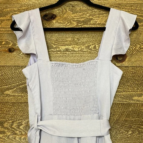 Superdown Revolve Gloria Flutter Jumpsuit Lavender Size Small NWT - Picture 7 of 9